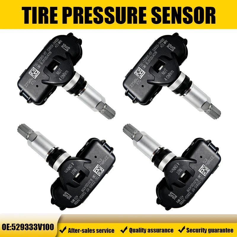 

1/4PCS 433MHZ Tire Pressure Monitor System TPMS Fit For Hyundai Grandeur i40 Azera Replacement For 529333V100