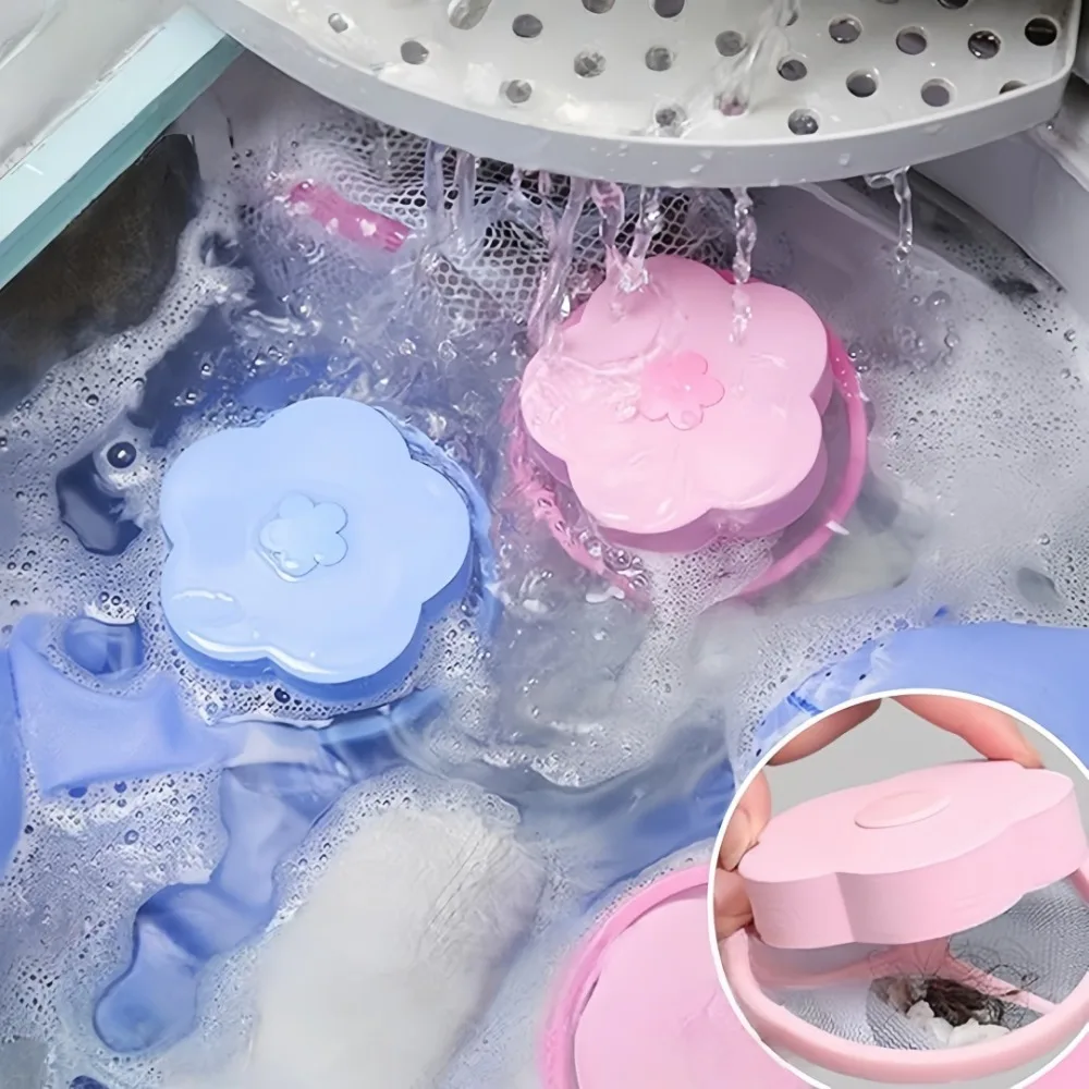 Shaped Washing Machine Filter Hair Remover Cleaning Cloth Stain Remover Laundry Shirt Washing Ball Fixing Net Cleaning Tool