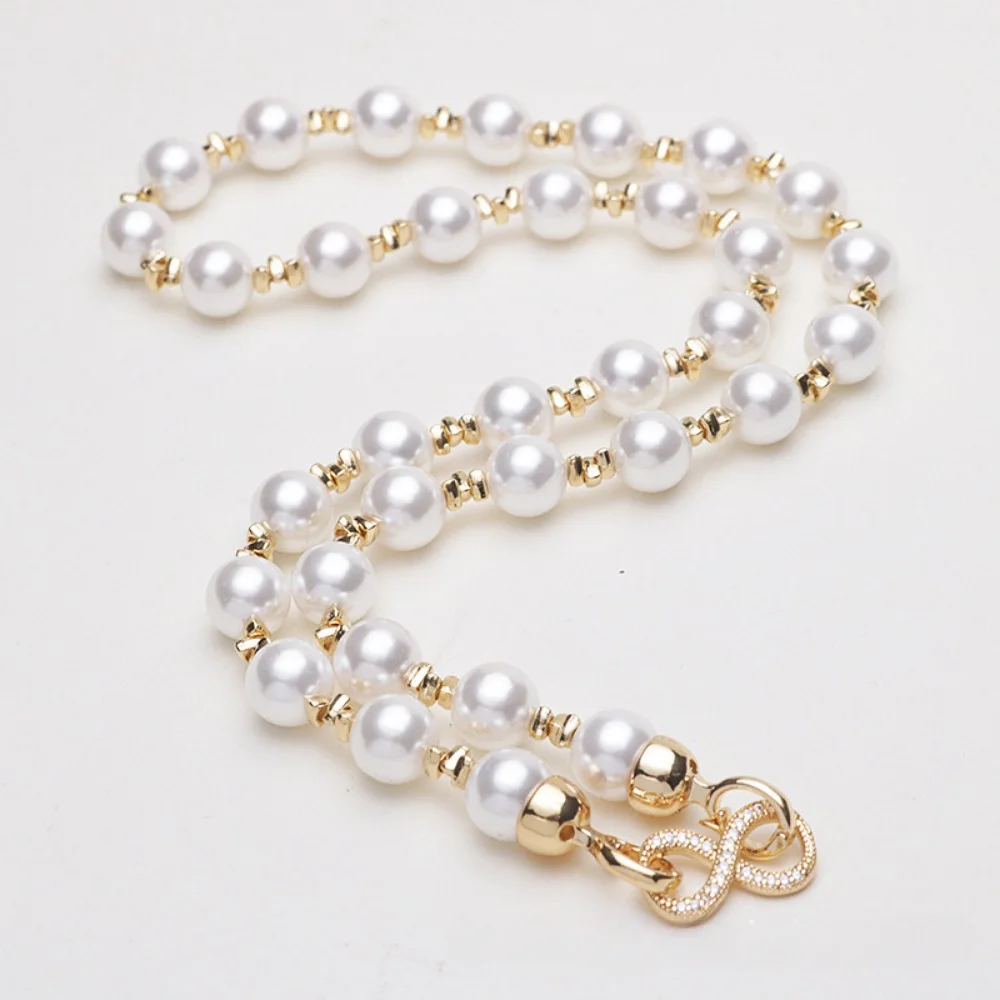 

New Elegant White Imitation Pearl Choker Necklaces for Women Round Pearl Wedding Chain Party Fashion Charm Clothing Jewelry Gift