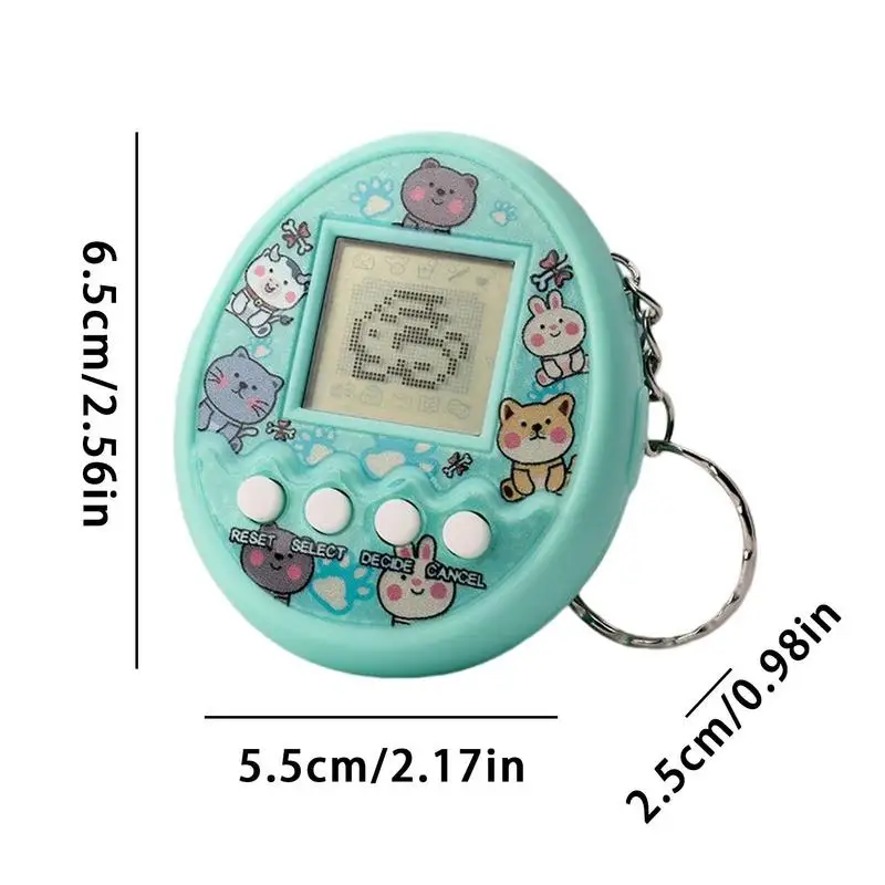 Gioco elettronico creativo per animali domestici Tamagotchis giocattolo Mini portatile retrò gioco portatile E Console portachiavi regali di compleanno per bambini