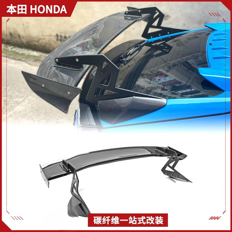 

Applicable To Honda 10th Generation Two-car Civic FK7 Modification, Carbon Fiber GT Large Tail SPOON Fixed Wind Wing