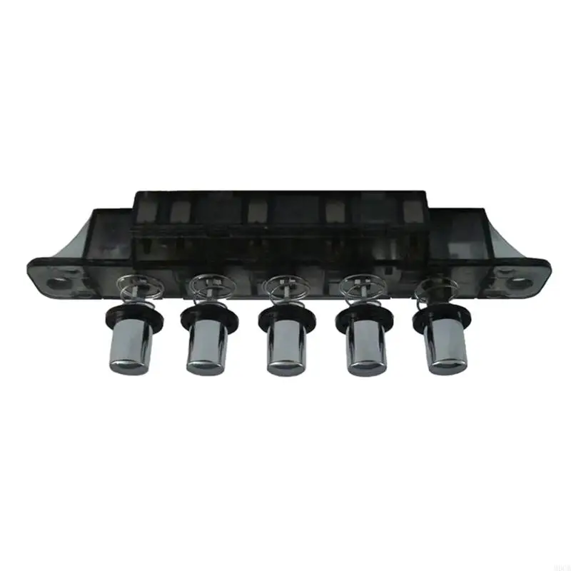 M6CB Durable Multifunctional Power Switch Button Hood Keyboard Switch AC 250V 4A 5 Pushbutton Piano Type for Key Board
