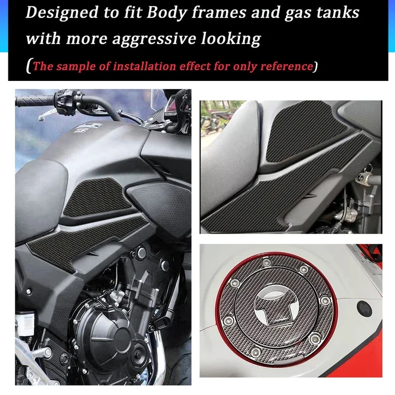 For Honda cb400x CB 400 x 2020-2023motorcycle anti slip fuel oil tank pad side knee grip decal protector water proof Sticke 3D