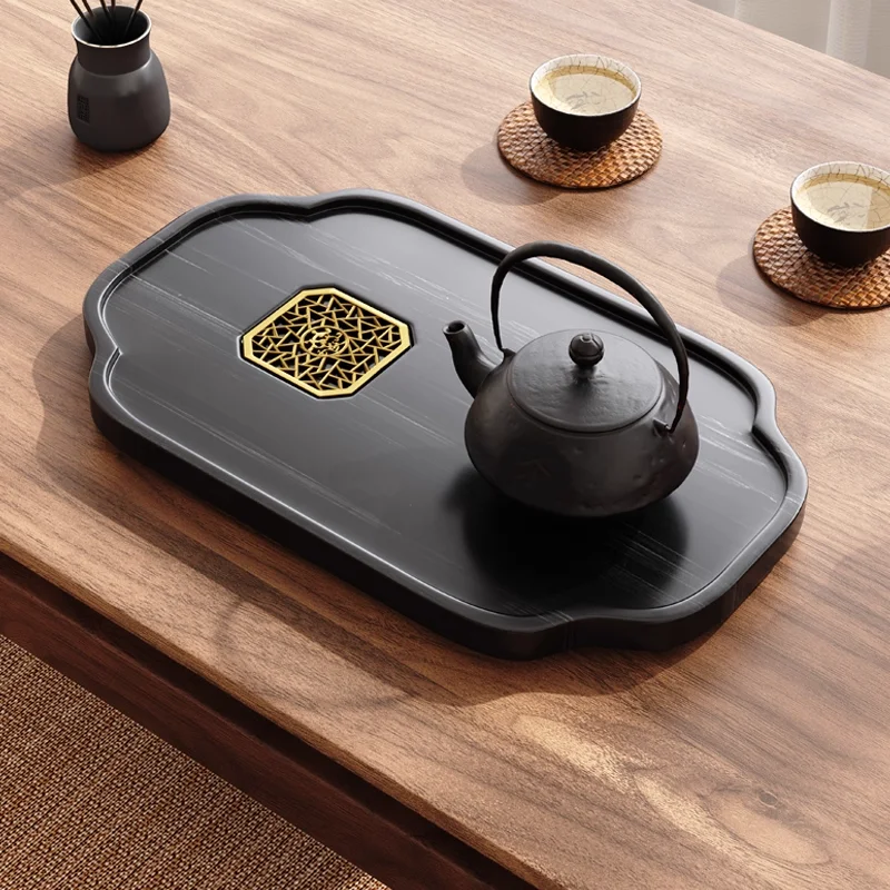 

Luxury Fortune Tea Tray - Midnight Black Modern Tea Set for Home, Where Heritage Meets Contemporary Chic‌