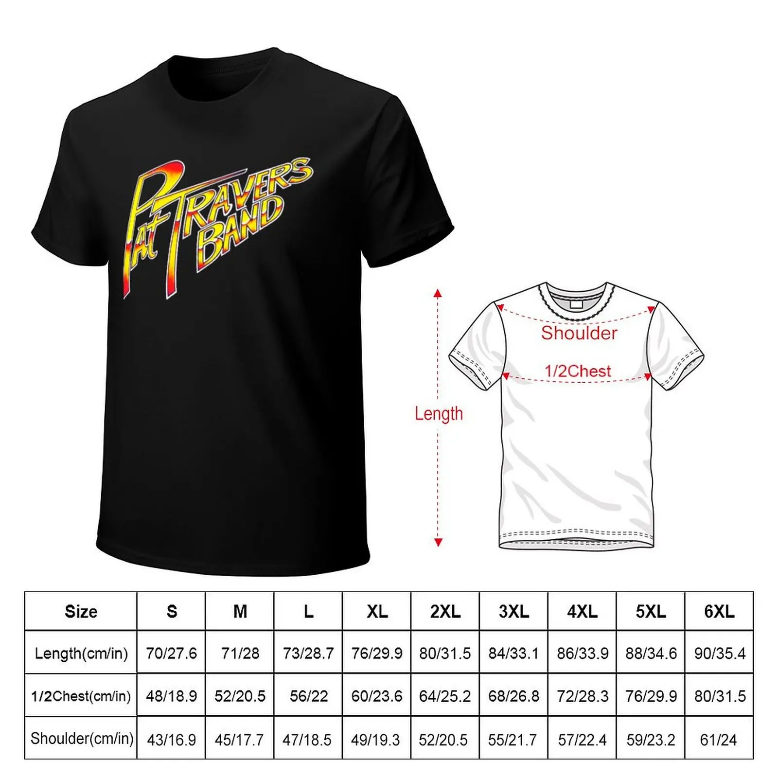 Pat Travers T-Shirt Novelty Graphic Tee Shirt