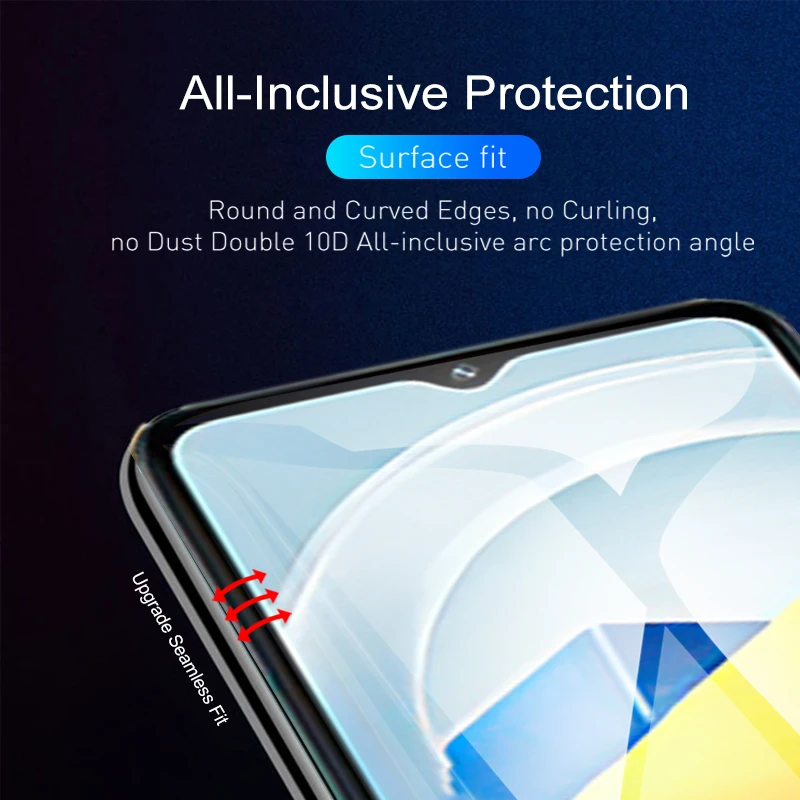 Màn Hình Mặt Trước Hydrogel Phim 4in1 Dành Cho Xiaomi Poco M5 Bảo Vệ Ống Kính Camera Trên Nồi Cơm Điện Từ PocoM5 Poxo Poko Pocophone M5 M 5 5 M Không Kính