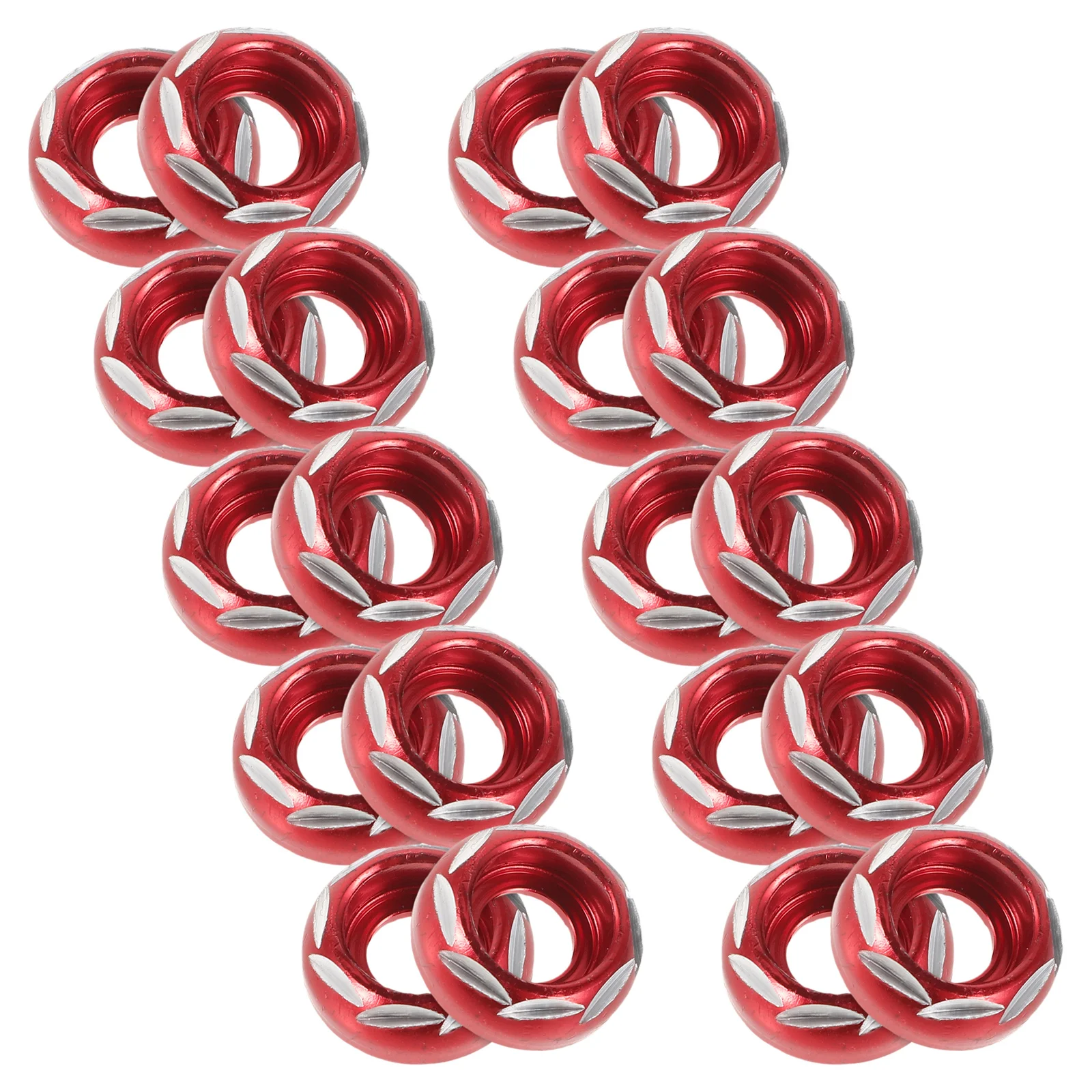 

20pcs Decorative Screw Gasket For Motorcycle License Plate Mount Aluminum Alloy Motorbike Refitting Washer Kit Modified Part