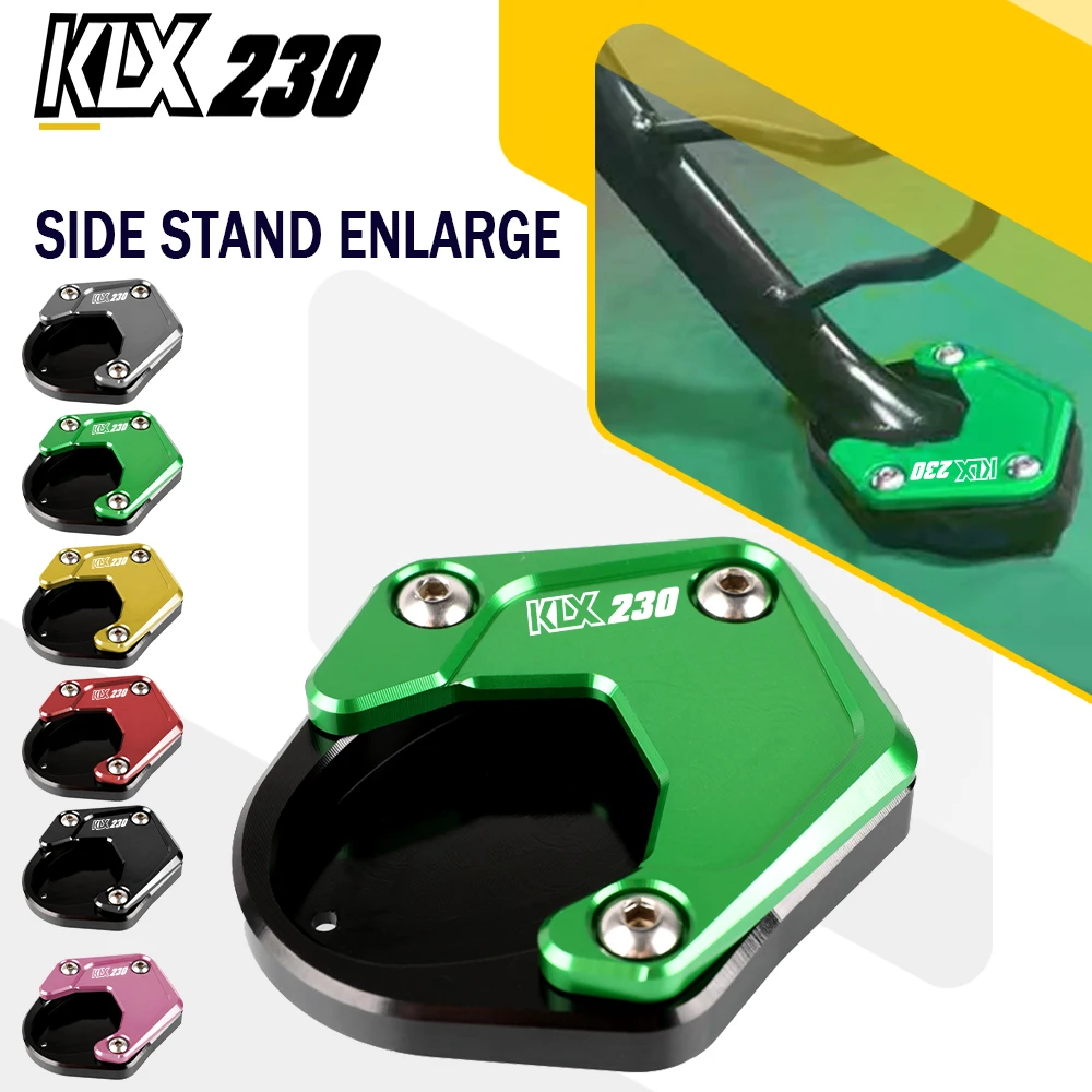 

Motorcycle Side Stand Enlarge Pad Plate Kickstand Extension For kawasaki KLX230 LX230R KLX230SM KLX 230 R/S/SM 2020-2022 2023