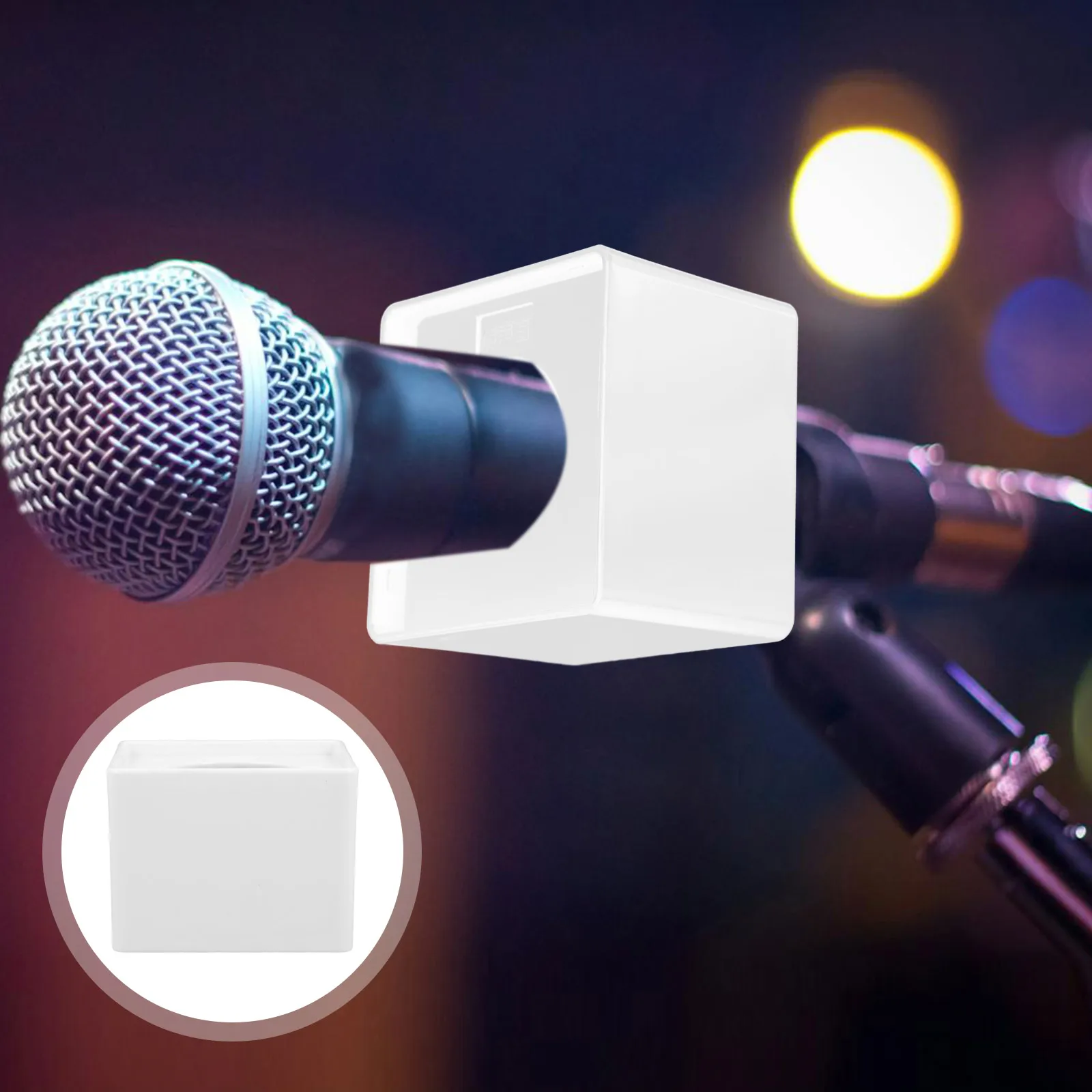 Logo Mikrofon Station Handheld Interview Flag Cube Langlebiges Zubehör Griff