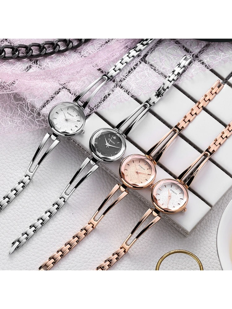 أزياء سوار ووتش مزاجه قطع الطلب الصغير كوارتز ستار حجر الراين سوار ووتش #2