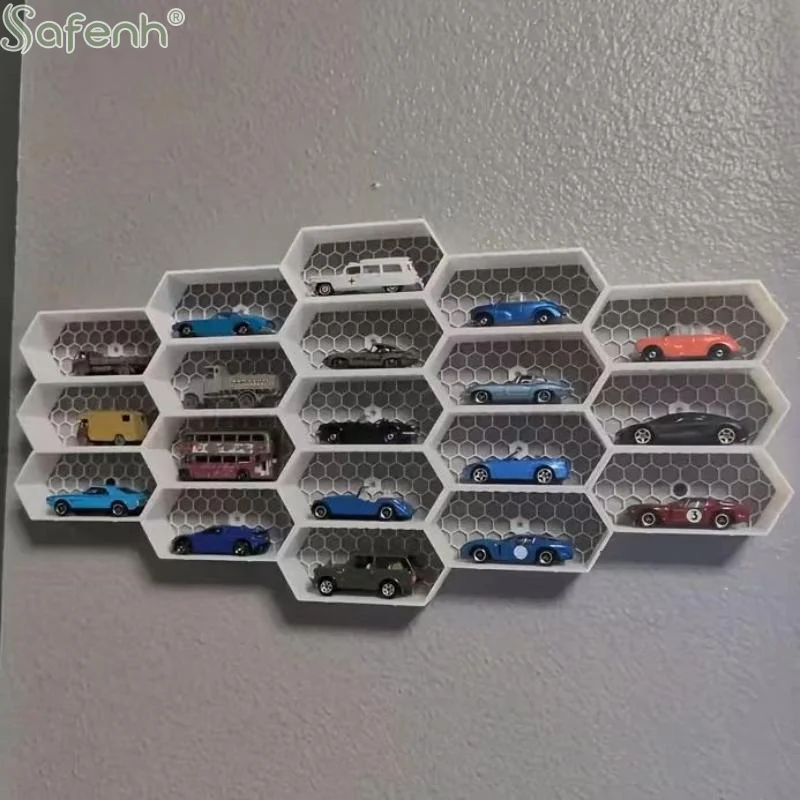 Car Model Display Stand Multi-Layer Durable Plastic Display Cabinet Storage Rack For Collectors Wall-Mounted Car Display Box