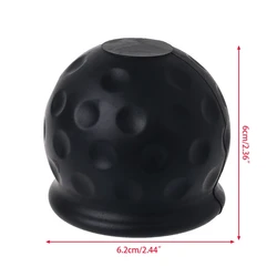 Universal 50mm Trailer Ball Cover Black Plastic Towing Hitch Cover for Towing Car Tow Bar Vehicles
