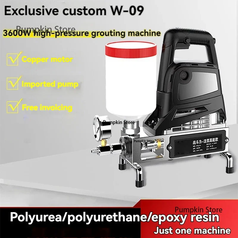 High Pressure Epoxy Grouting Machine Waterproof Grouting Machine Epoxy/Polyurethane Foam Grouting Liquid Leakage Tools