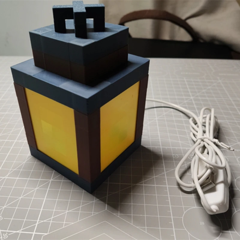 Gaming Lantern inspired gamer gift and usb night light decor Night Lamp Birthday Gift Kids Bedroom Decoration Gamer Room Decor