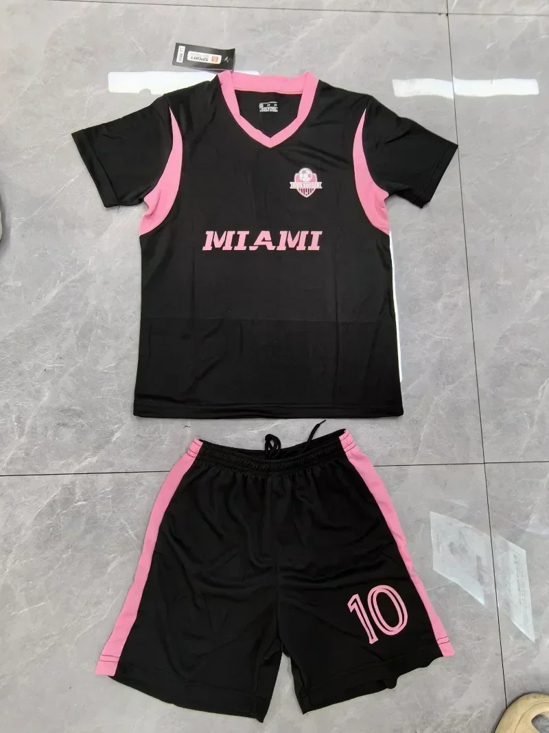 

Kids Girl Football Youth Size Jerseys Shirt Gift Children Jersey 3Piece Set T-shirt+shorts+sock Boy Soccer Jerseys#10 Jersey