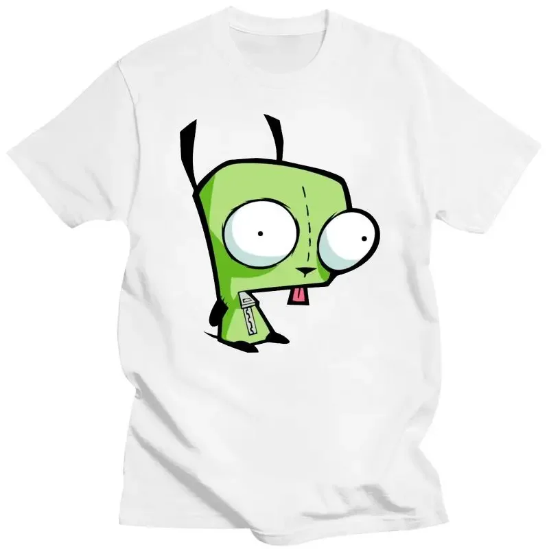 invader zim tee dog robot nicktoon nicktoons cartoon cartoons scene 2000s New Gir - Hoodie () T shirt summer
