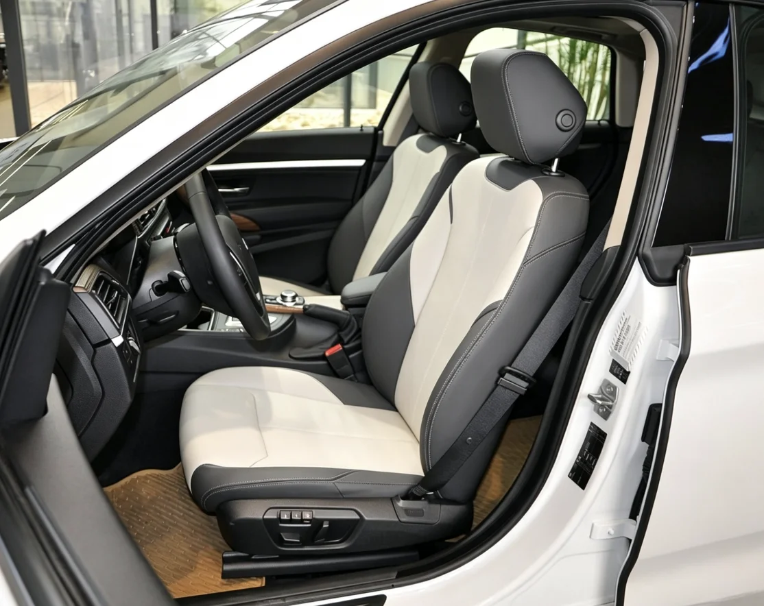 Für BMW F30 2013~2017 Maßgefertigte Autositzbezüge Luxuriöses Nappaleder 100% Passgenau Innenraumzubehör 360 ° Vollständige Abdeckung – Detail 9