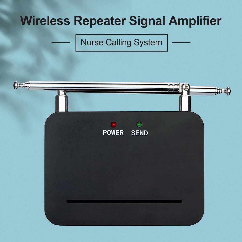 Retekess-amplificador de señal inalámbrico TD021, repetidor de 500mW, extensor con antena para buscapersonas de restaurante, sistema de llamadas T117