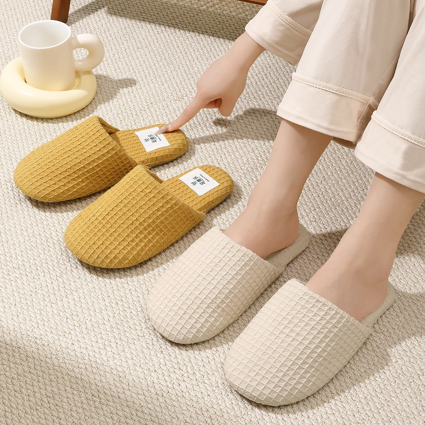 Men Women Breathable Waffle Sl - Women Shoes Mules review and price