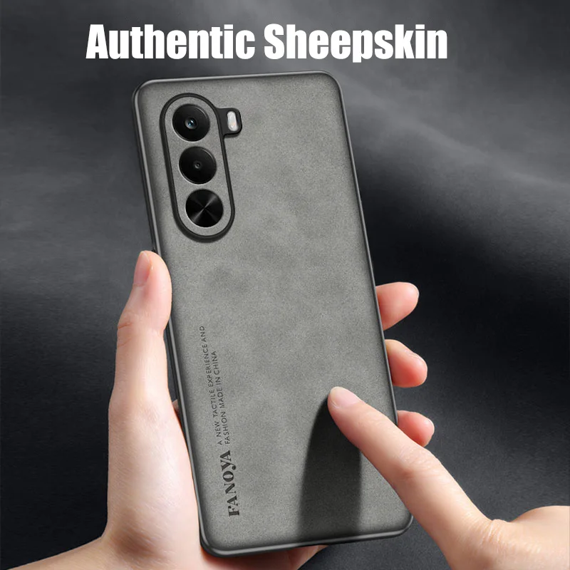 Case for realme P4x 5G Protect Lens Lambskin Leather Shell Coque Чехол для realme P4 Power Cases Back Cover - view 5