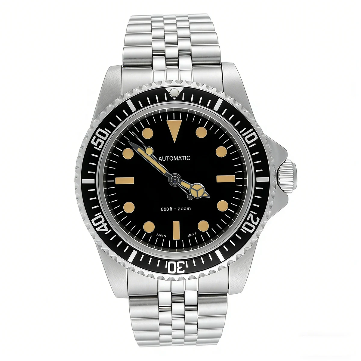 39.5mm Diver Retro watch sapphire glass Milsubmariner Men Watch NH35/NH36 Automatic Milsub Vintage Watches  nylon watch strap view 5