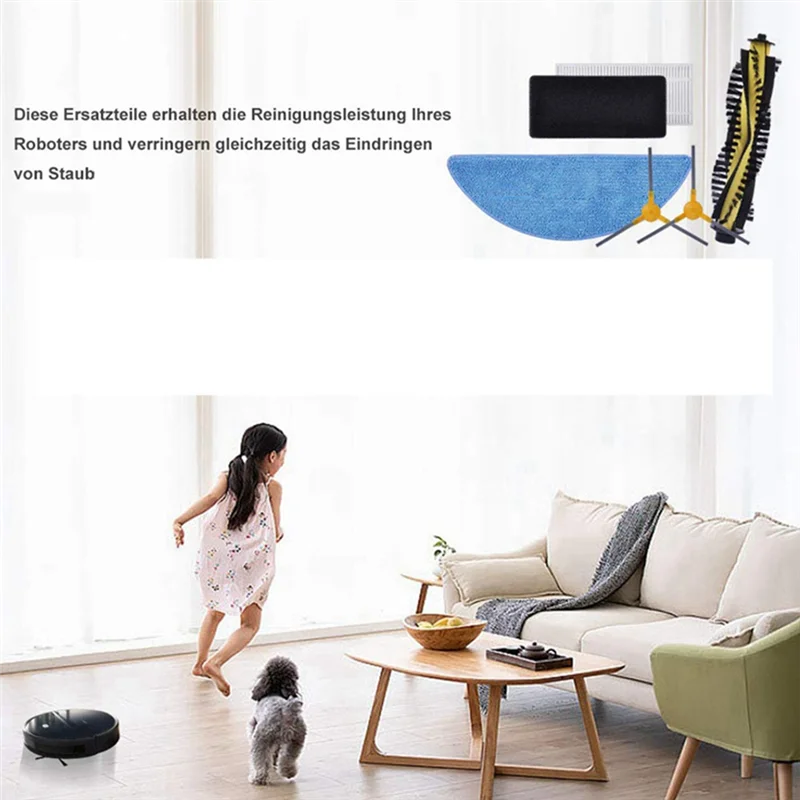 Для Ikhos Create NetBot S15 Neatsvor X500 X600 Tesvor X500 Pro Робот-пылесос Основная боковая щетка Детали ткани для швабры