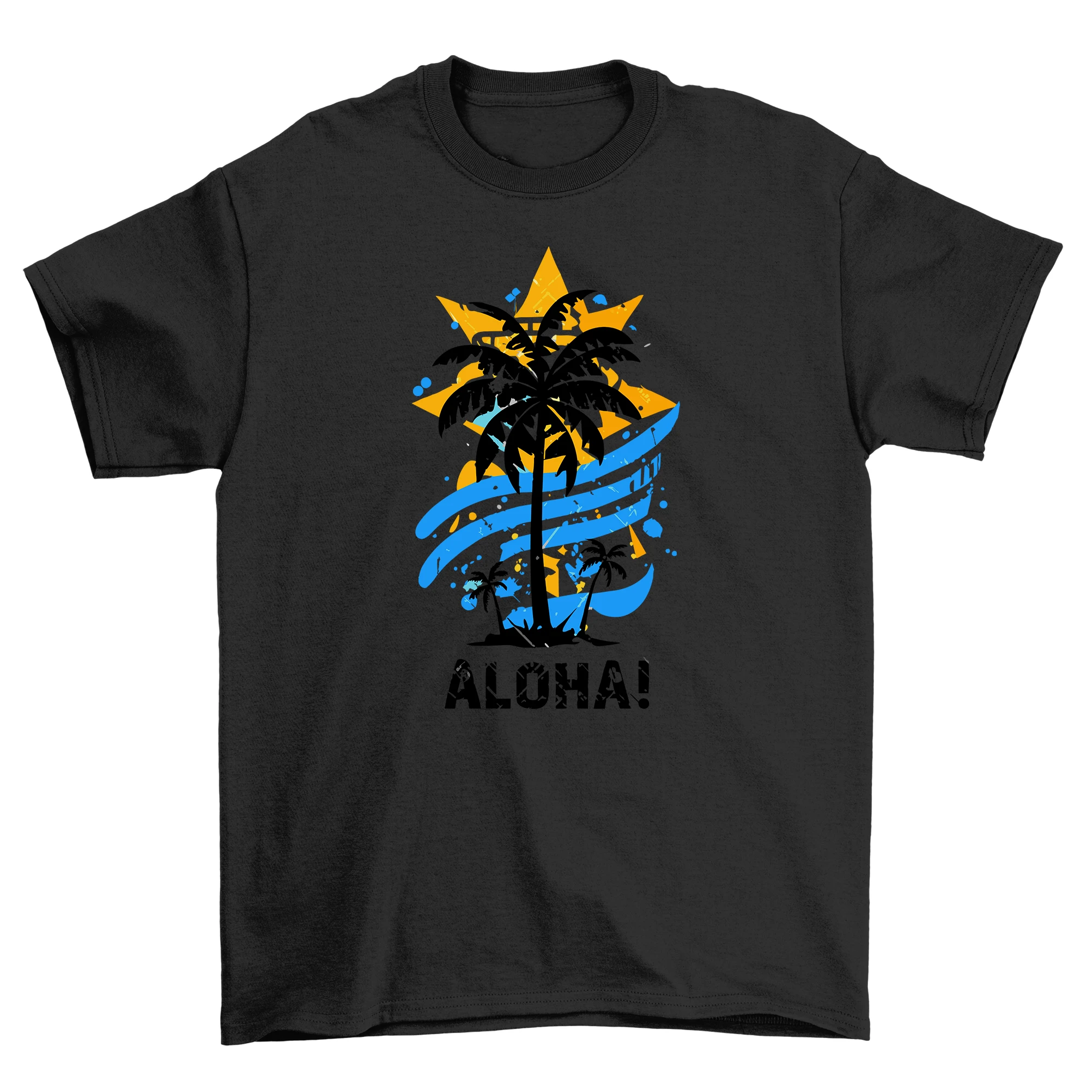 Summer_46 Aloha Vibes t-shirt - Ride the Wave in Style! 100% cotton, Funny t-shi