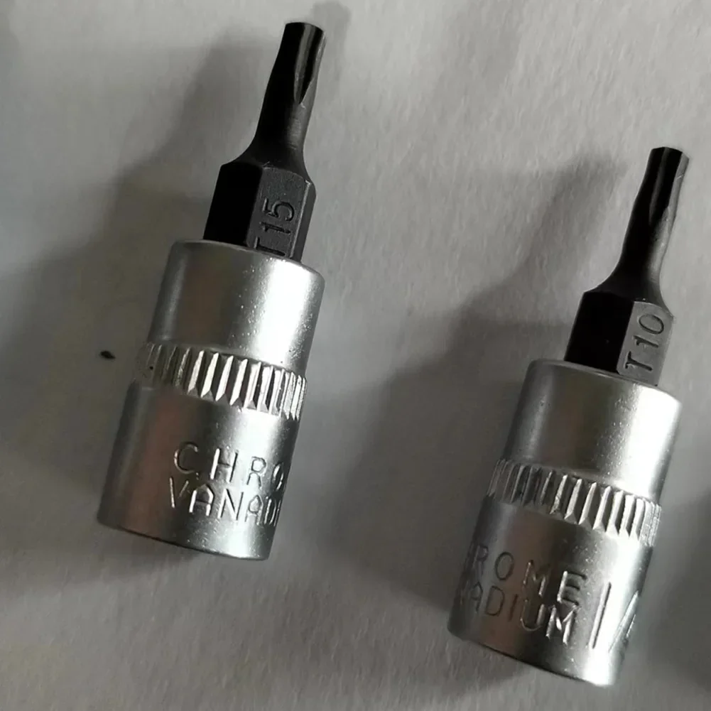 1pc Torx Bit Sockets 1/4 Inch Driver Star Bit T8-T40 Screwdriver Bits Wrench Socket Adapter Extension Rod Hand-Tools