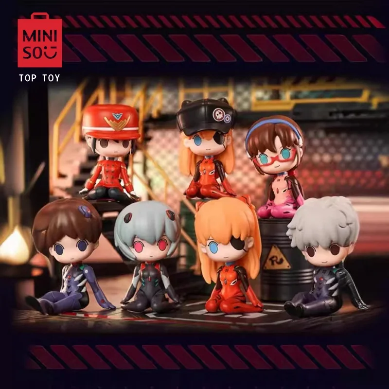 

EVA Neon Genesis Evangelion Blind Box Sitting Series Doll Toys Desktop Collection Ornaments Animation Peripheral Gifts