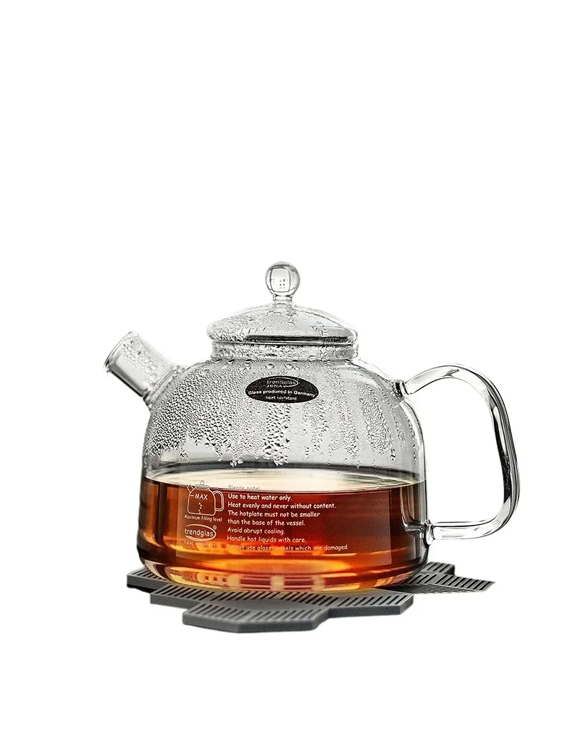 

Open flame boiling teapot, heat-resistant glass tea brewing kettle, high borosilicate fruit tea