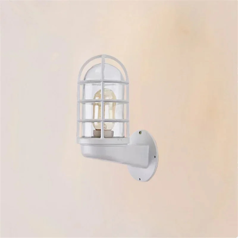 Imagem -05 - Industrial Retro Wall Light Cage Guard Sconce Loft Wall Lamp Industrial Fixture Modern Iron Lamps Industry Wind