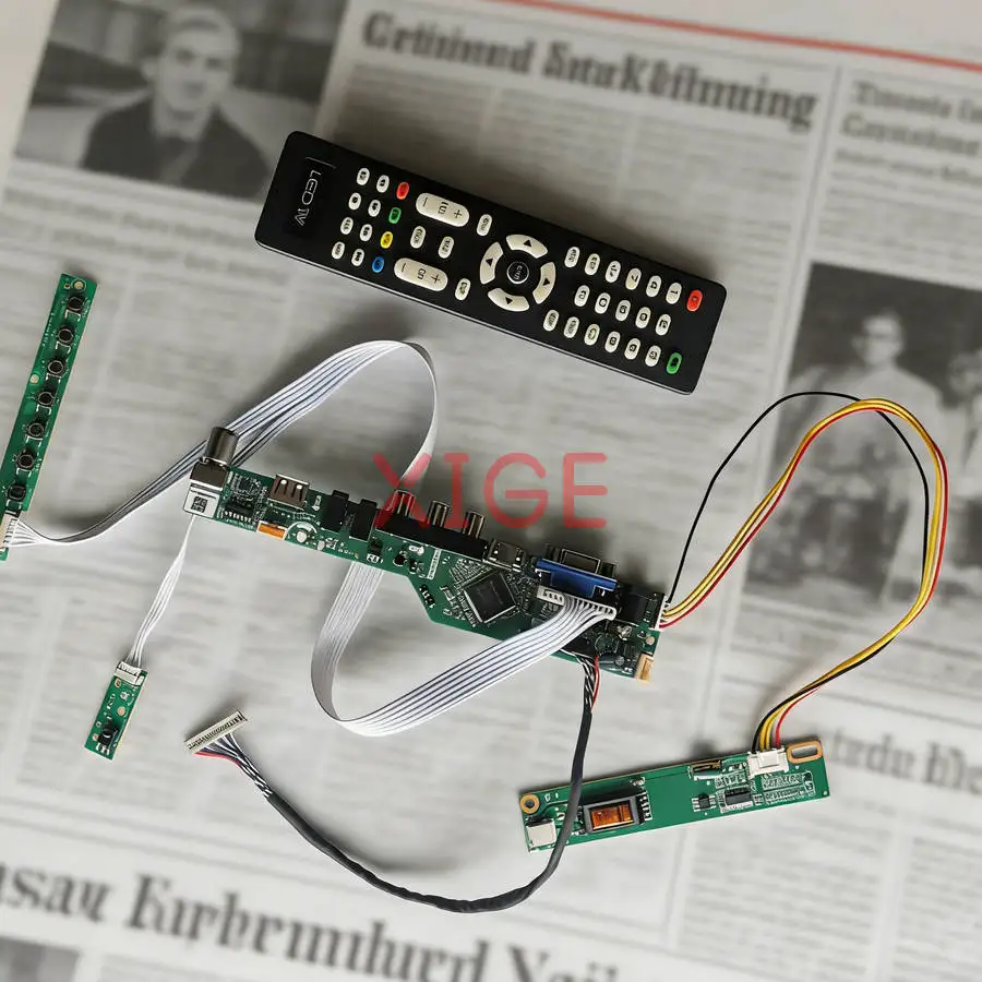 

Display Controller Drive Board Fit LP121X1 LP121X04 LP121X05 HSD121PX12 HDMI+VGA+AV+USB 1-CCFL 1024x768 LVDS 20-Pin 1024*768 Kit