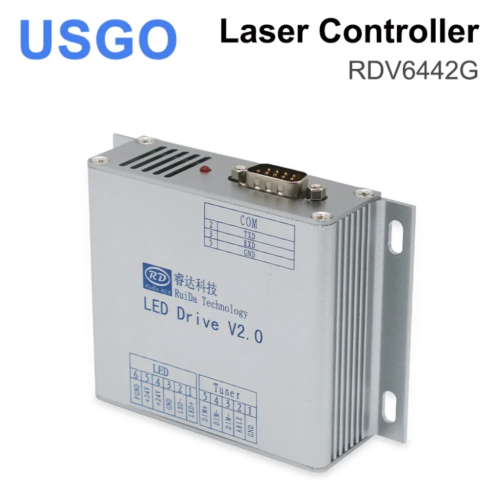 USGO Ruida RDV6442G + CCD Camera Co2 lasercontroller systeem voor Co2 Lasersnijden en Graveermachine