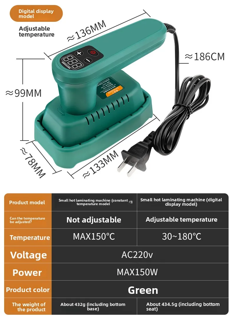 AC 220V Mini Compact Handheld Heat Sealing Machine with Adjustable Temperature for Home Use