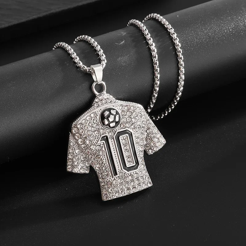 Exquisite kreative Blase Buchstabe Xo eingelegte weiße Zirkon Anhänger Halskette Herrenmode Casual Party Schmuck Urlaub Geschenke