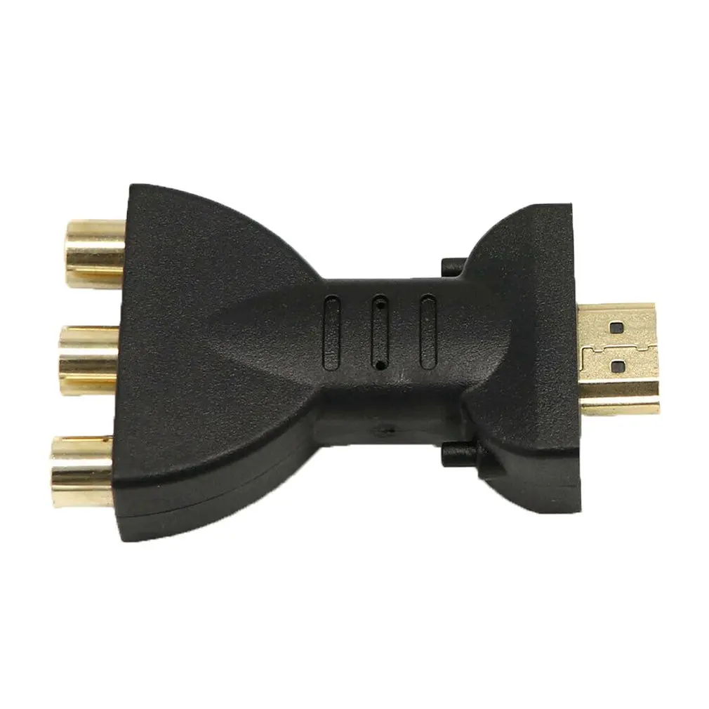 

New High Quality Gold-plated HDMI-compatible to 3 RGB RCA Video Audio Adapter AV Component Converter