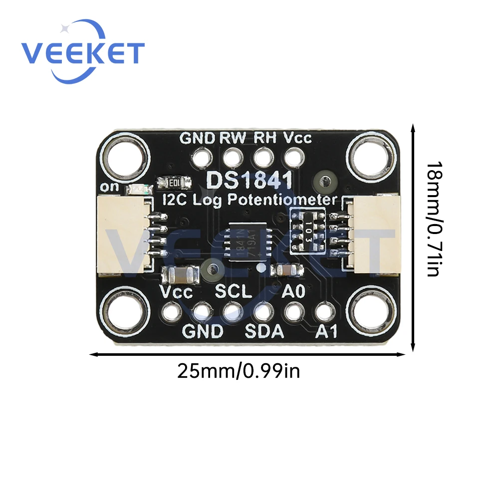 DS1841 I2C Dijital Potansiyometre Dağıtım Kartı, STEMMA QT Qwiic ile Uyumlu histerezis fonksiyonu ile uyumlu