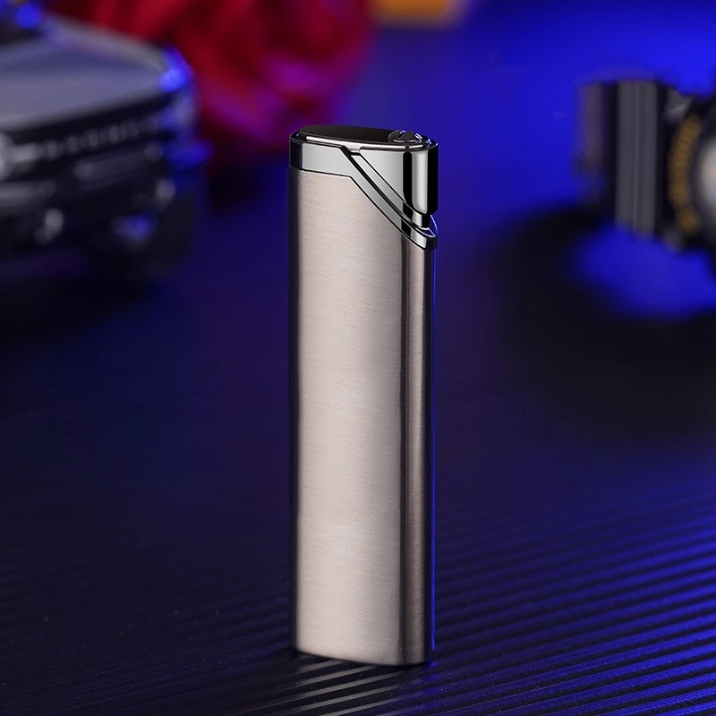 New Outdoor Windproof Direct Spray Red Flame Metal Lighter Cigarette Lighter Cigar Accessories Camping Tools Ignition kitchen