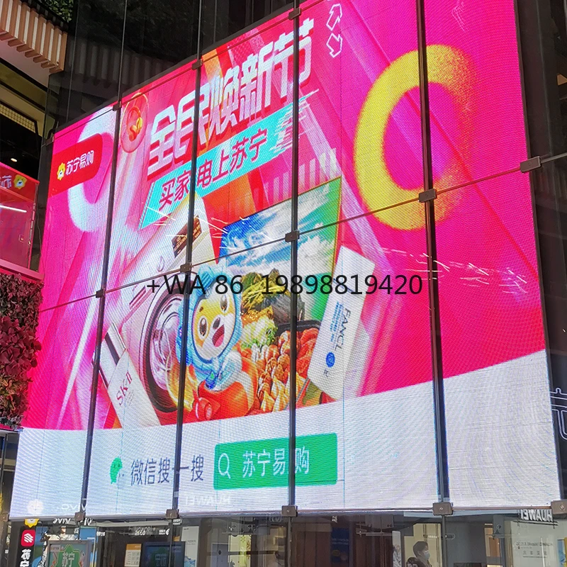 

Market Indoor Seamless Splicing Video Wall LED Transparent Display Screen Advertising Player