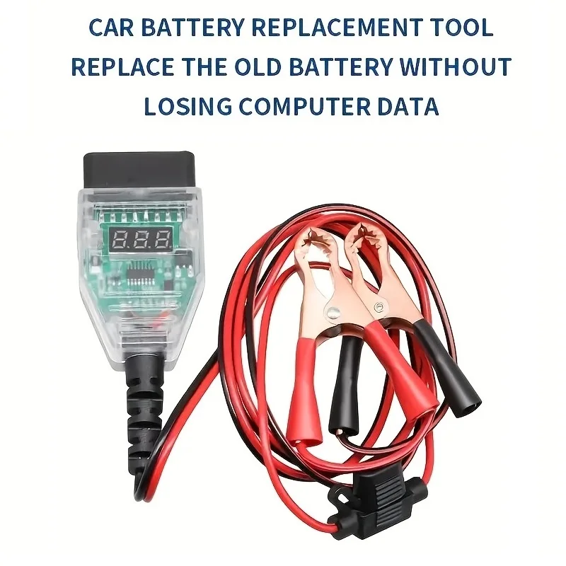

Цифровой дисплей Автомобильный аккумулятор OBD2 Замените разъем ECU Экономия батареи Автоматический ECU Экономия памяти Автомобильный OBD 2 Аварийное электрическое устройство