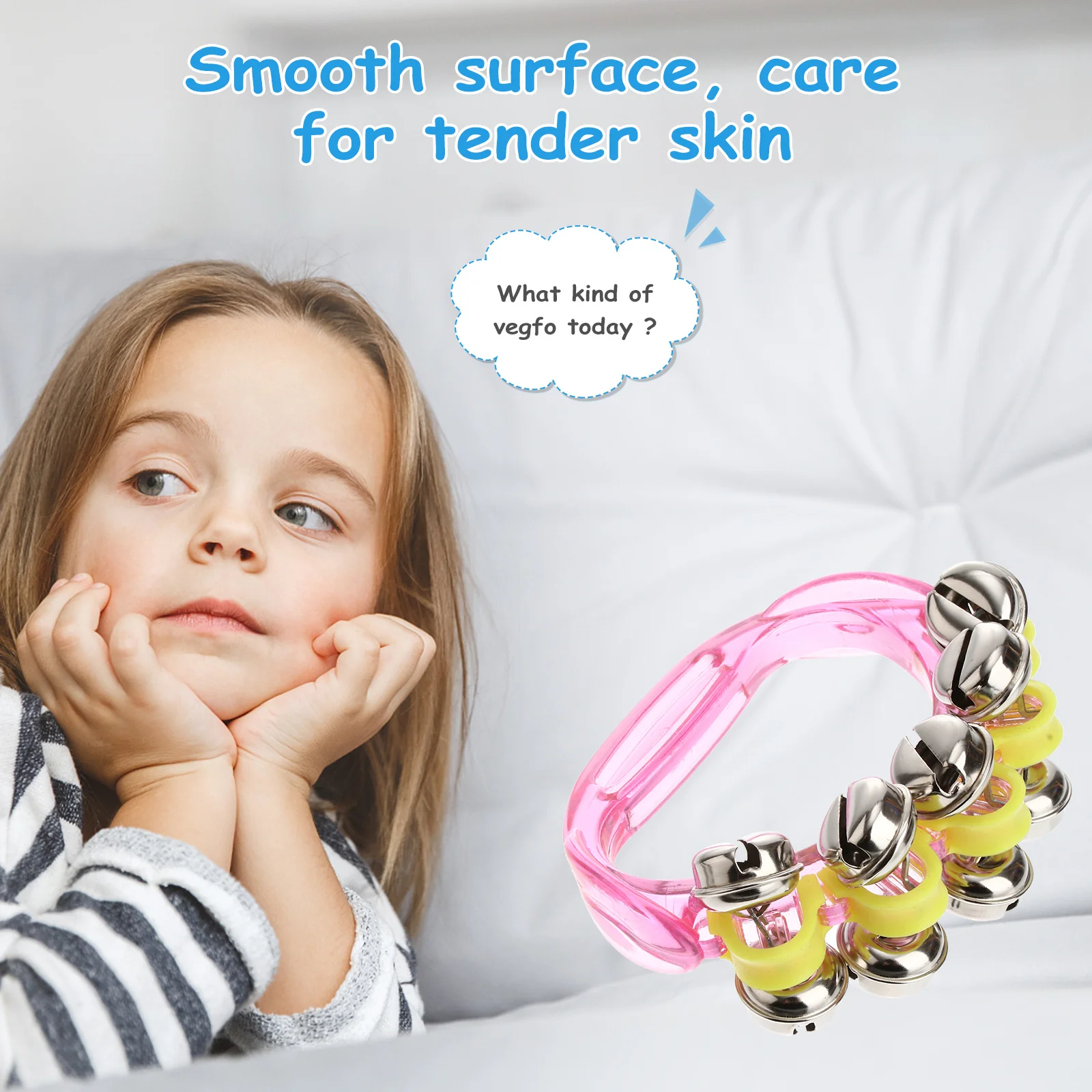 1 pçs chocalho de mão do bebê adorável cores sortidas cedo educacional música chocalho sino portátil seguro aperto do bebê treinamento