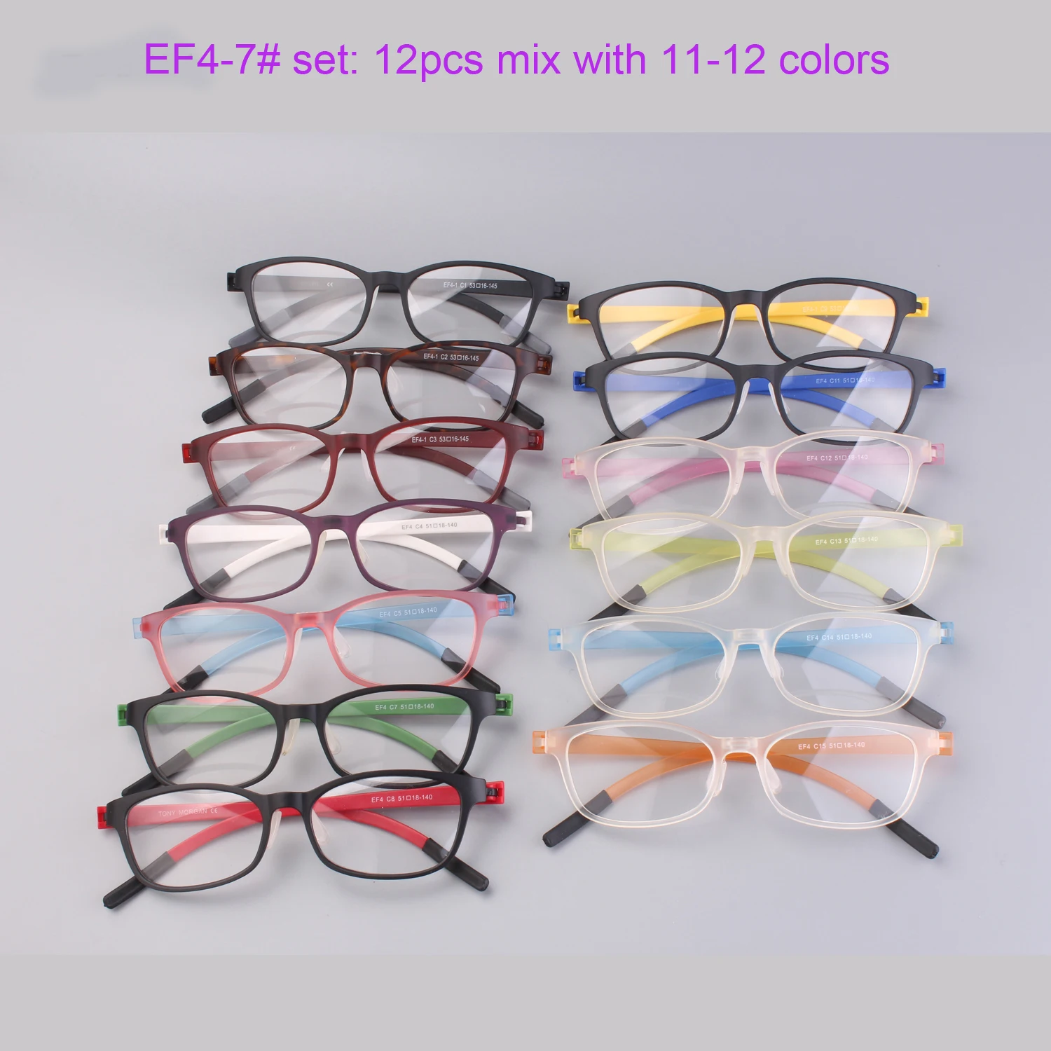 

Wholesale Ultra Thin & Light TR90 Glasses Frame - Detachable Nose Bridge & Temple for Travel, Large Oversized Retro Unisex Style