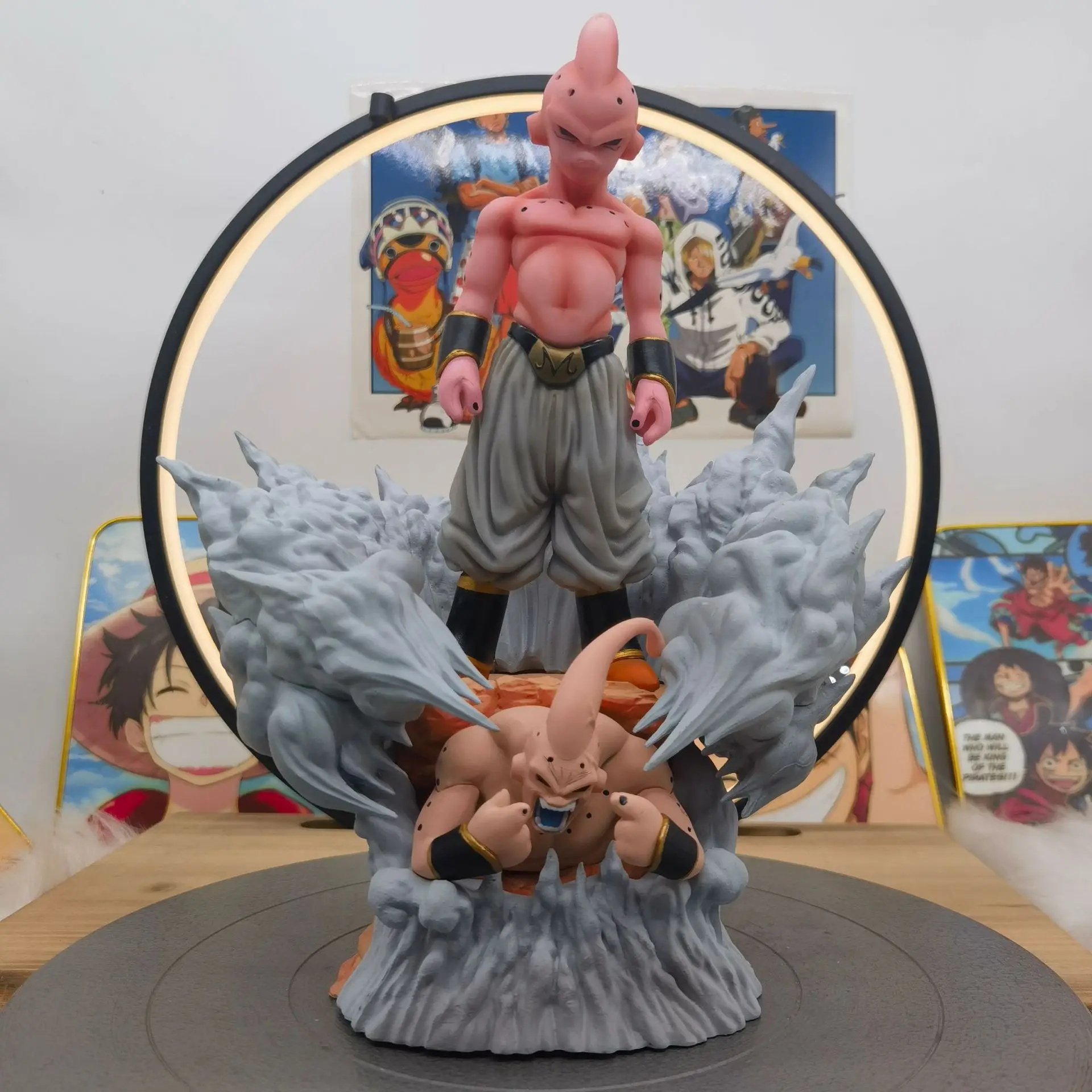 

New 29cm Dragon Ball Action Figure Magic Man Angry Buo Platform Base Boxed Handmade Ornament Doll Model Surprise Gifts