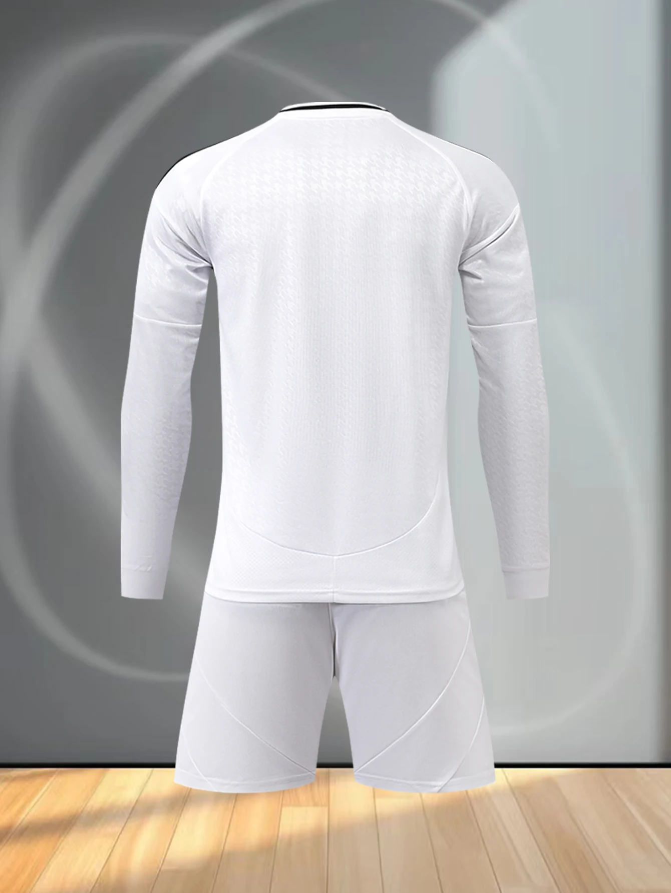 Long - sleeve breathable football kit with top and pants for warm seasons