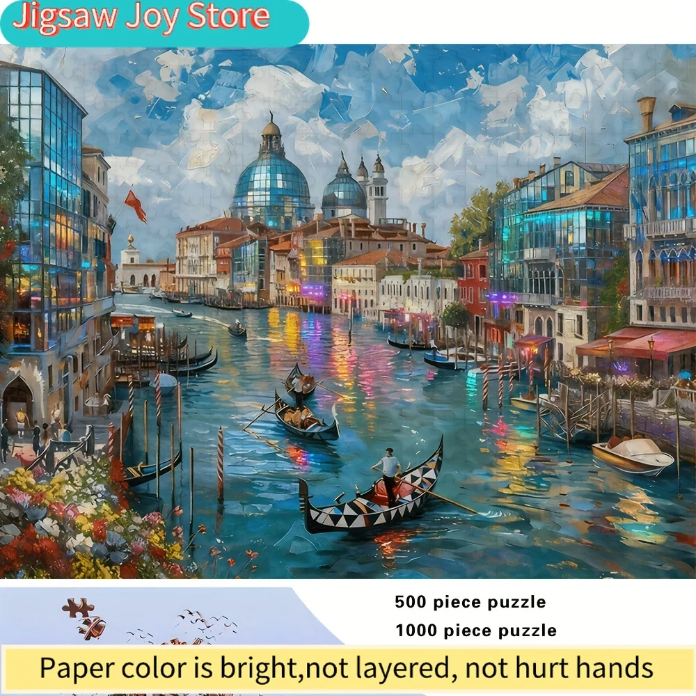 500/A puzzel voor volwassenen - uitdagend, groot aantal stukjes, complex breinbreker, geschikt voor volwassenen en gezinnen, draagbare doos voor op reis