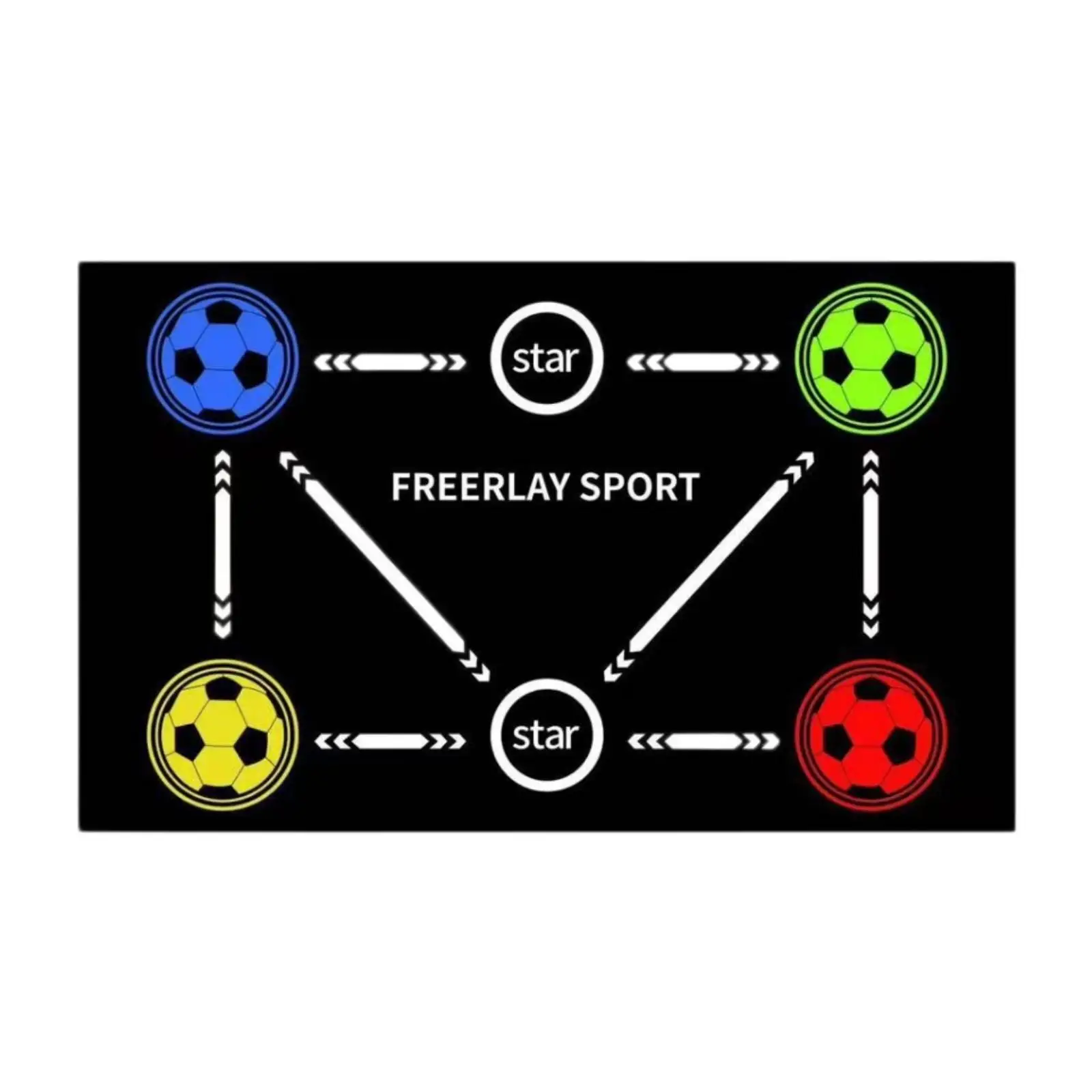 Football Training Mat Football Mastery Mat Multifunction AntiSlip Practical Training Equipment Soccer Training Mat for Indoor