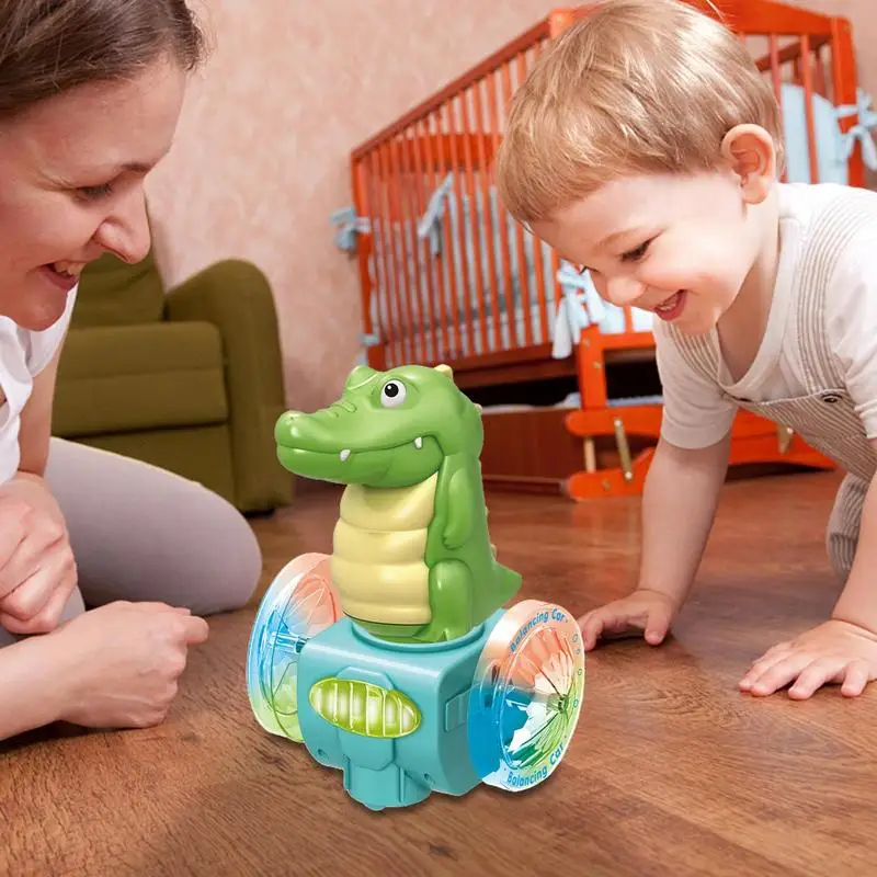 Inoling-TUNIToy crocodile coule avec lumière et son, jouet animal, développement de la motricité fine, attrayant, apprentissage précoce