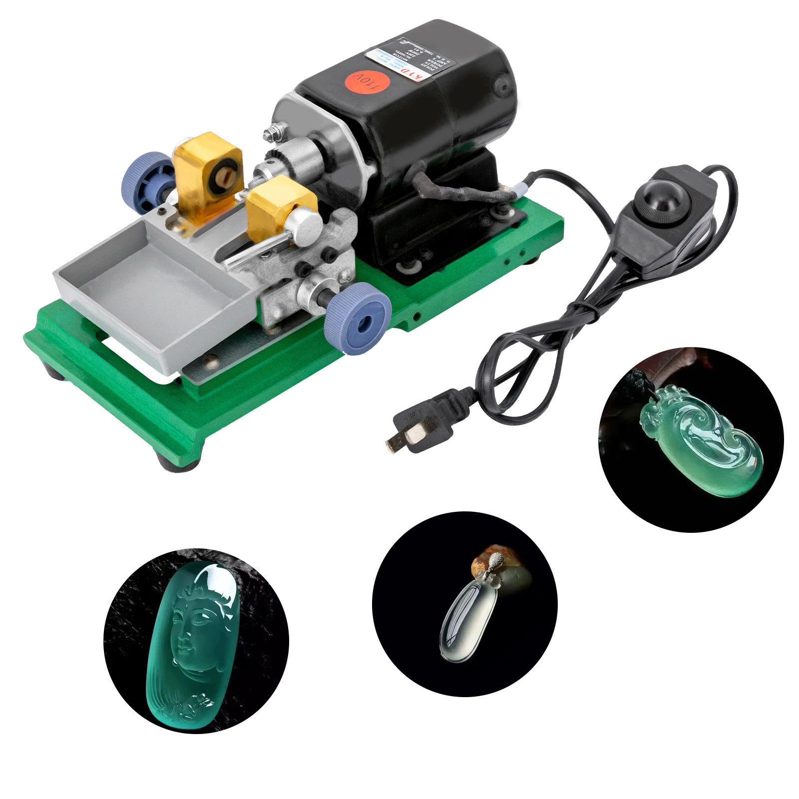 Pearl Drilling Machine Full Set, Precision Jewelry Driller with Drill Holder for Shell Coral, Professional Jewelry Making Tool