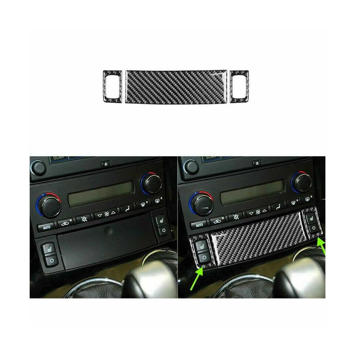 For Chevrolet Corvette C6 2005-2007 Carbon Fiber Full Interior Set Trim Cover Decoration Sticker Car Accessories - 21PCS image 6