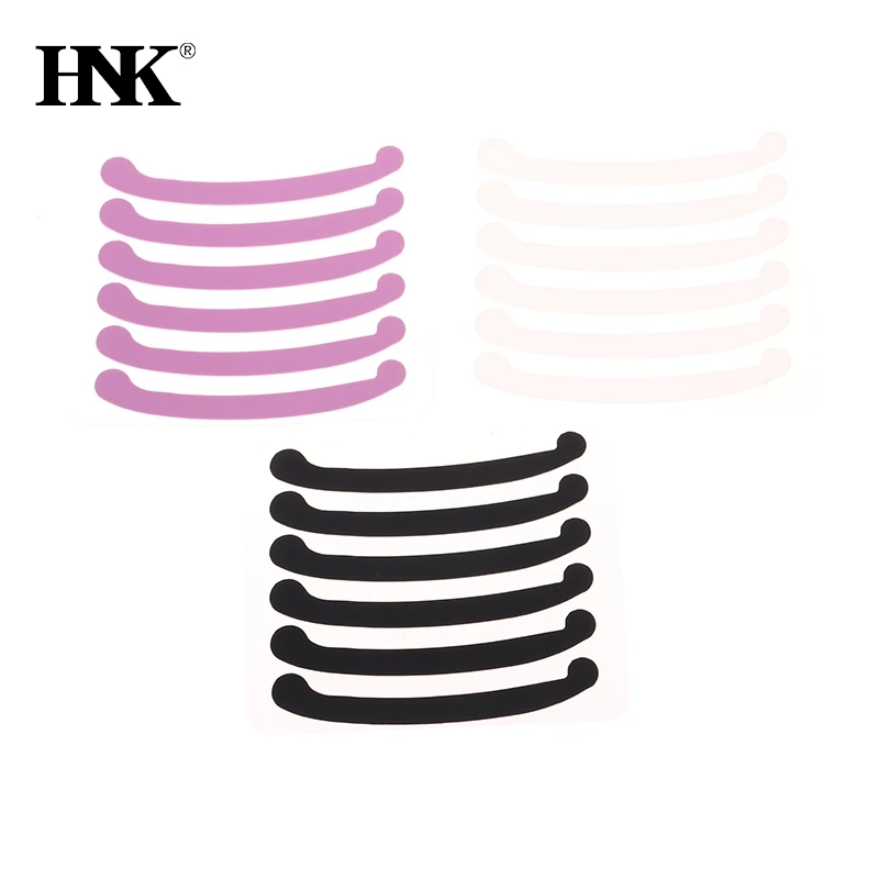 6Pcs Eyelashes Lifting Silicone Stripe Reusable Eye Lashes Lifting Curler Pad Perm Ribbon Eyelash Extension Supplies Makeup Tool